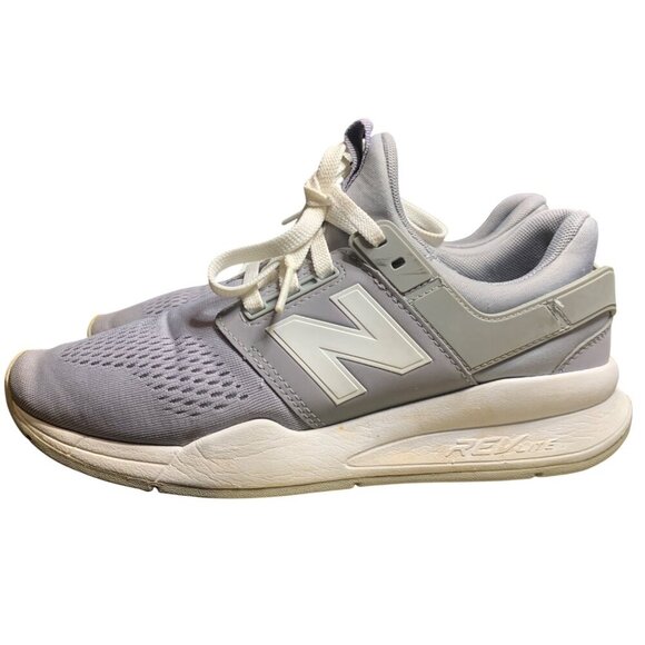 New Balance Womens Gray & White Sneakers Size 8 With REVlite Cushioning - Picture 2 of 5
